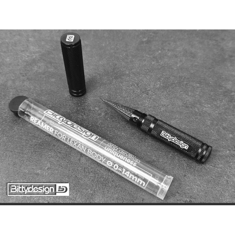 BITTYDESIGN Reamer for Lexan body Ø 0-14mm + Alu cover