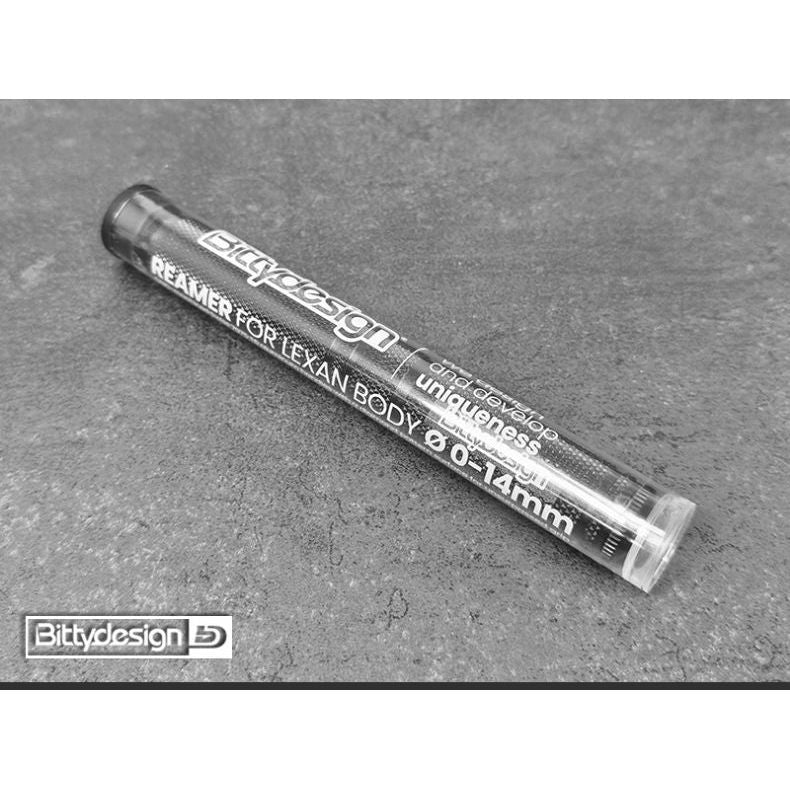 BITTYDESIGN Reamer for Lexan body Ø 0-14mm + Alu cover