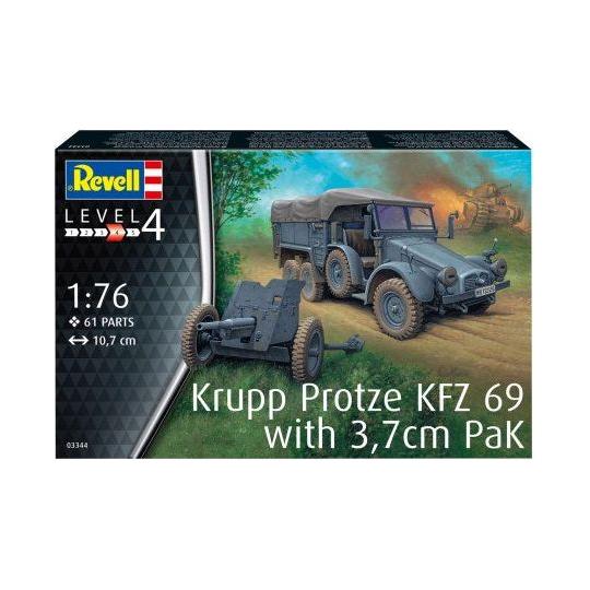 REVELL 1/76 Krupp Protze KFZ 69 with 3.7cm PaK