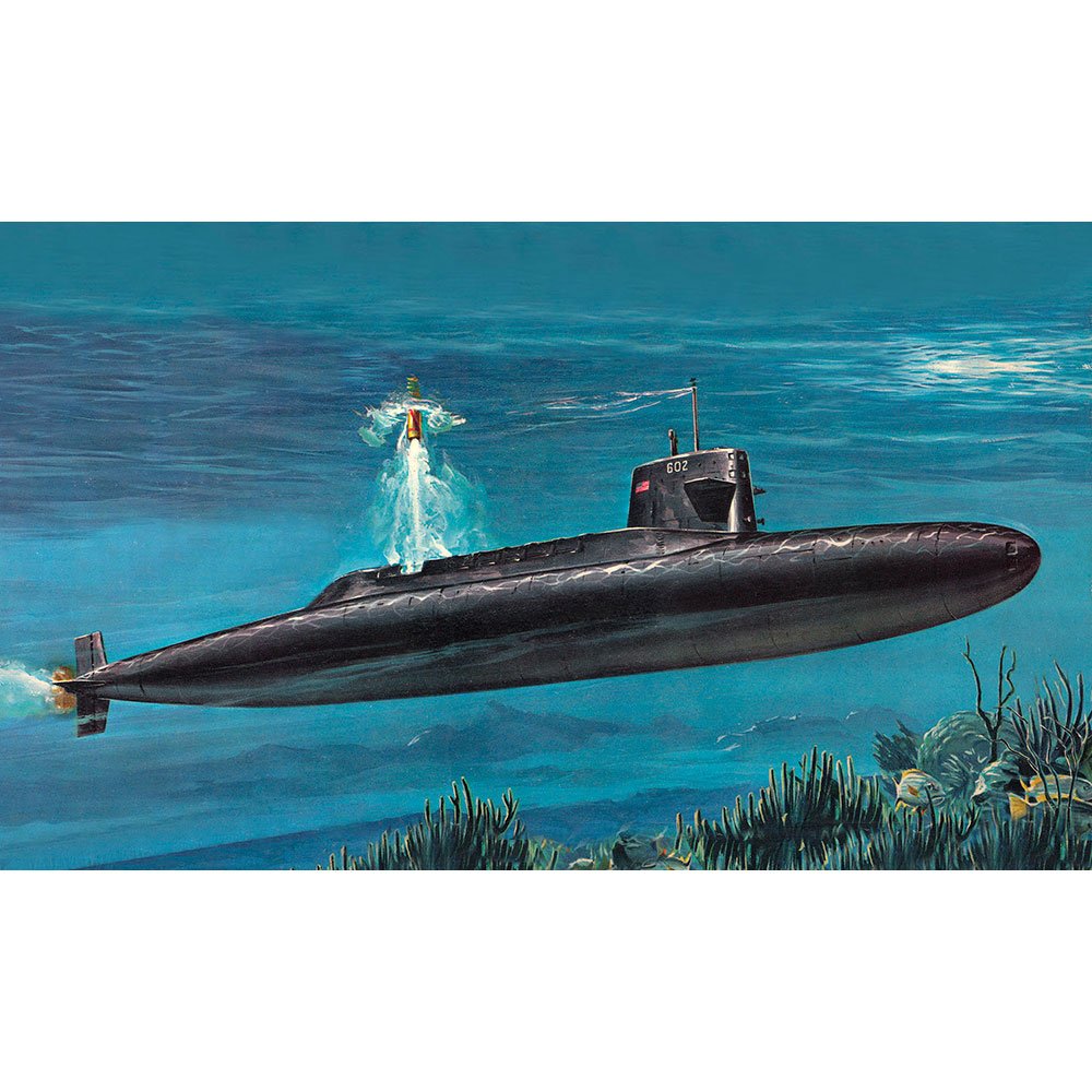 REVELL 1/253 S.S.B. ABRAHAM LINCOLN WITH INTERIOR