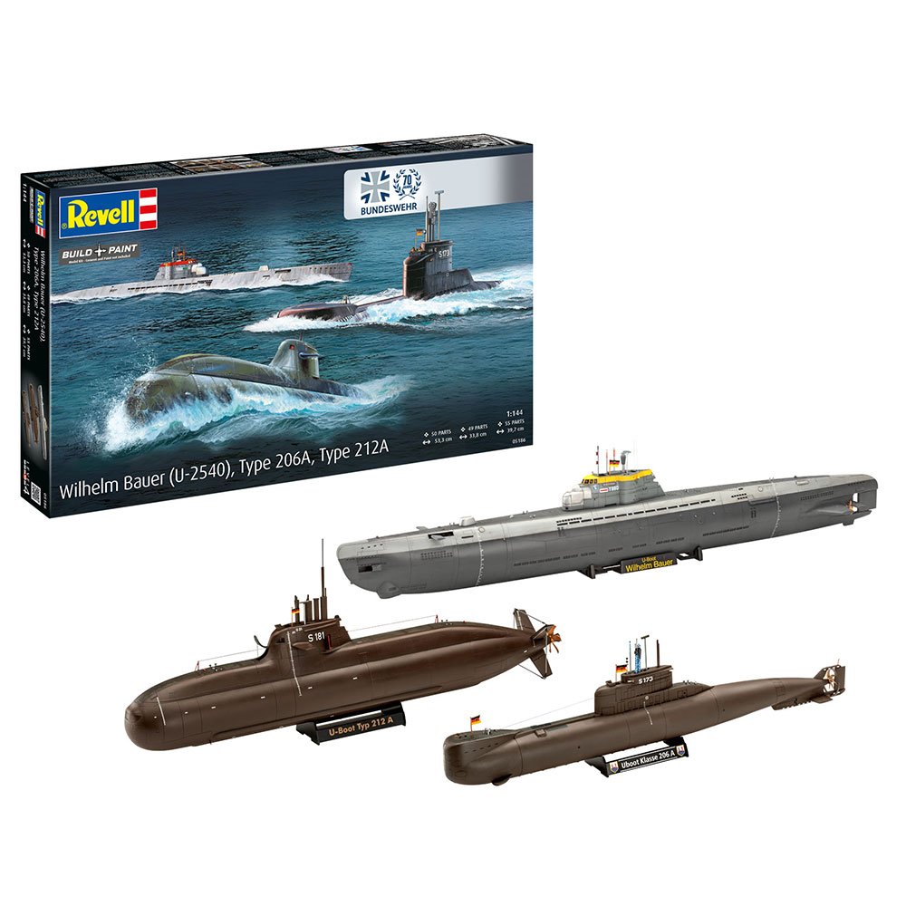 REVELL 1/144 70 YEARS BUNDESWEHR - WILHELM BAUER TYPE 206A CLASS 2