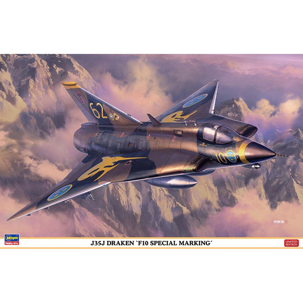 HASEGAWA 1/48 J35J Draken "F10 Special Marking"