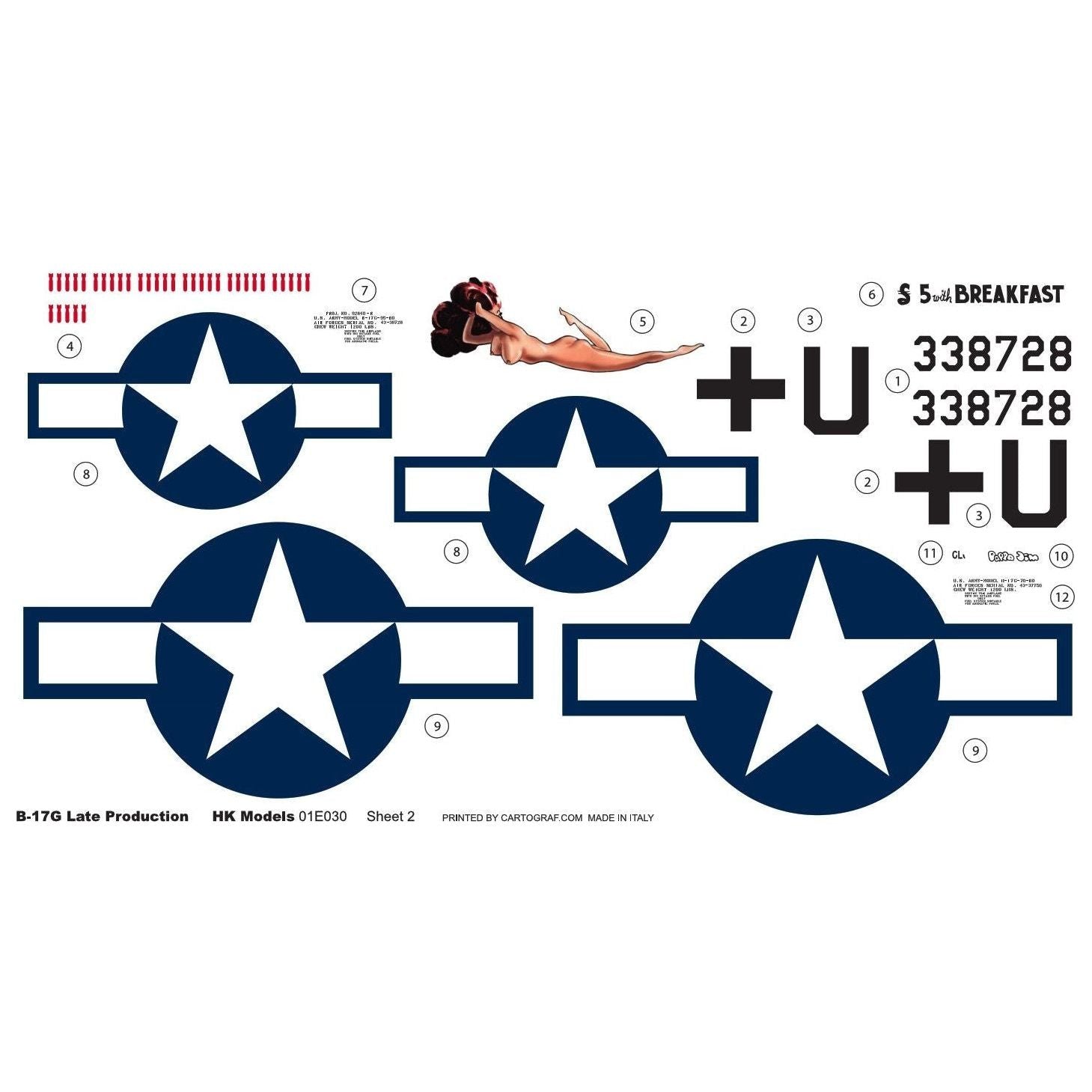 HONG KONG MODELS 1/32 B-17G Flying Fortress Late Version (Rebox)