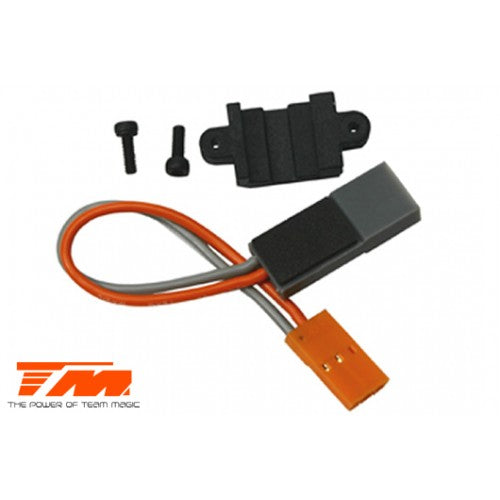 TEAM MAGIC Sp. 12cm Receiver Battery Pack Wire w/Mount