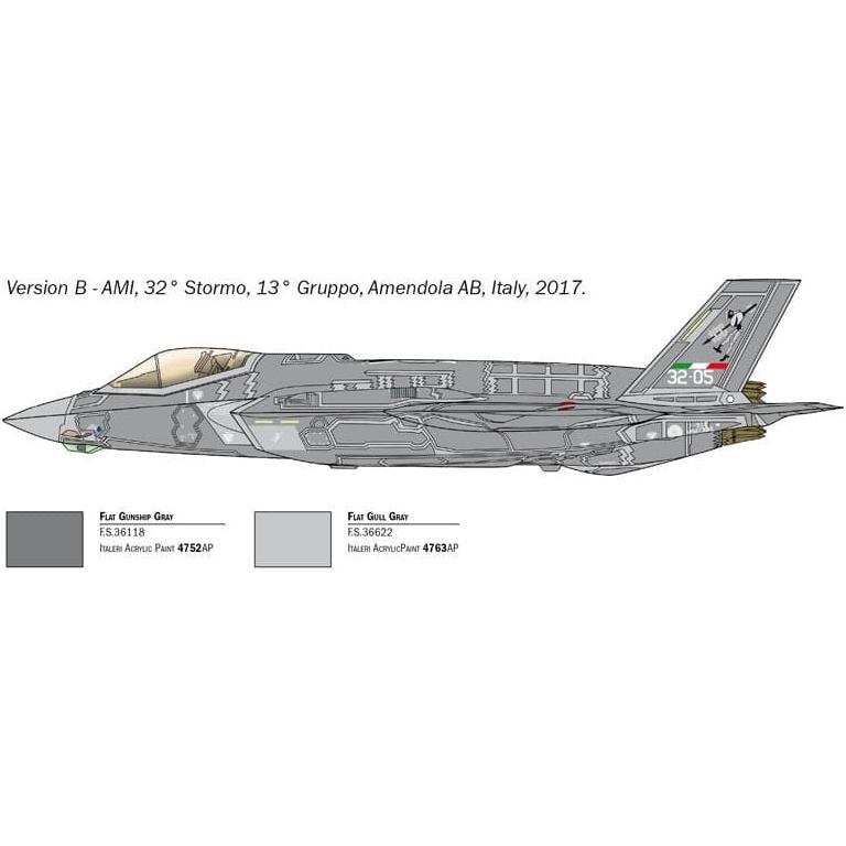 ITALERI 1/72 F-35A Lightning II CTOL Version *Aus Decals*
