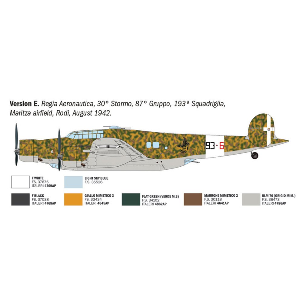 ITALERI 1/72 CANT Z.1007 Alcione- Super Decal Sheet
