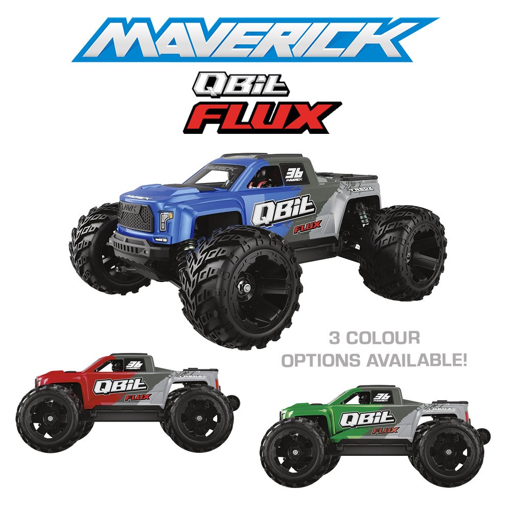 MAVERICK 1/16 Qbit MT Flux Monster Truck - Blue