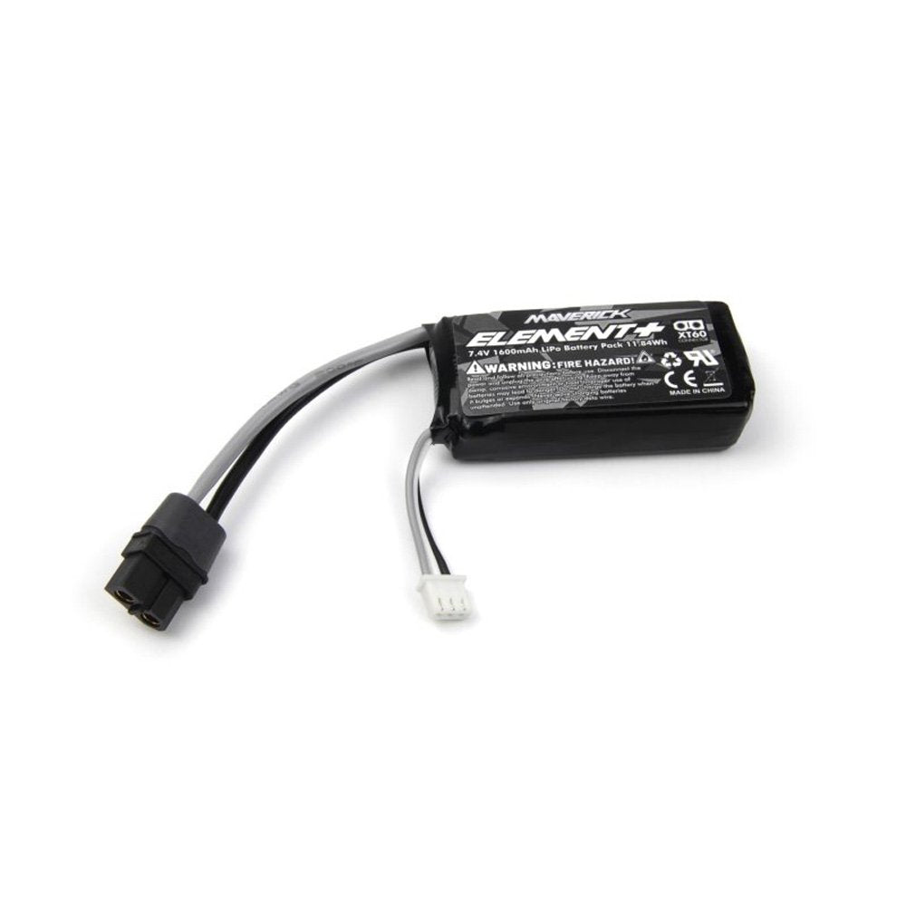 MAVERICK Element 7.4v 1600mAh Lipo Battery Pack (XT-60)