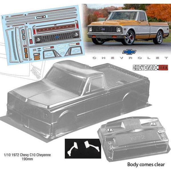 BODYWORX Clear Body Chevy C10 Cheyenne 1/10th 190mm