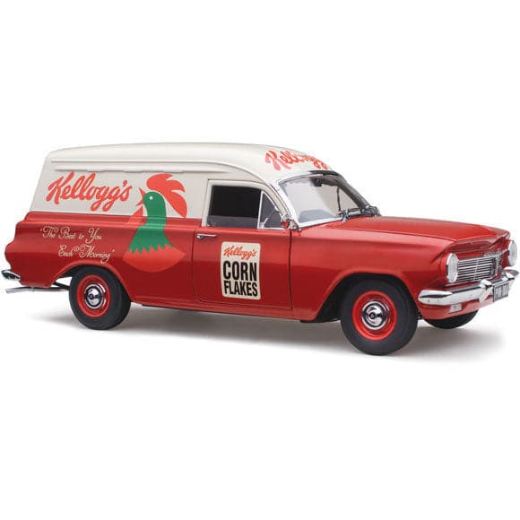CLASSIC CARLECTABLES 1/18 Holden EH Panel Van (Kellogg's)