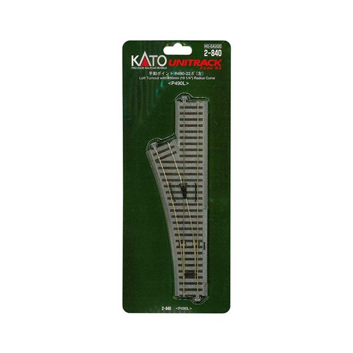 KATO HO Turnout Manual Left R490
