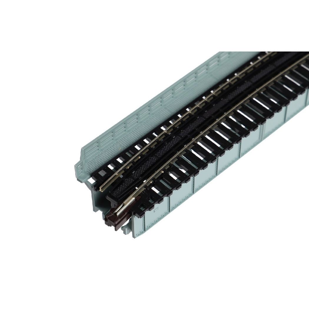 KATO N Unitrack Deck Girder Curved Bridge 481mm 15Deg Grey