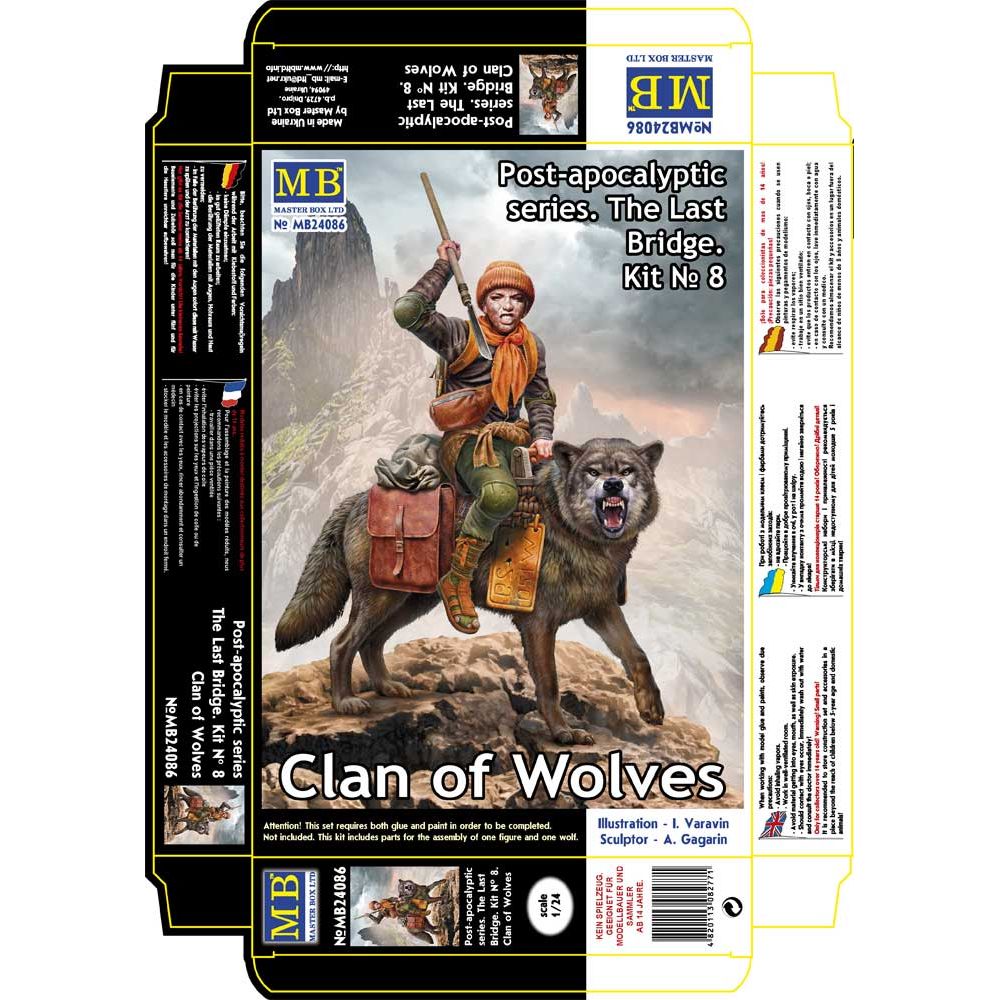 MASTER BOX P?st-apocalyptic series. The Last Bridge. Kit No. 8. Clan of Wolves