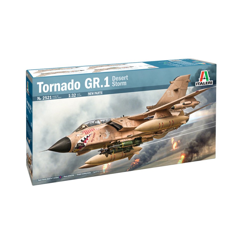 ITALERI 1/32 Tornado GR.1 Desert Storm-New Parts, Super Decal Sheet
