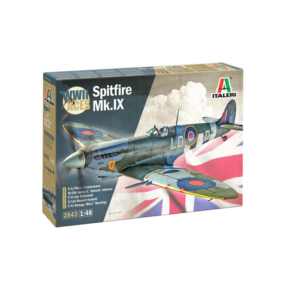 ITALERI 1/48 Spitfire Mk. IX Aces-Super Decal Sheet