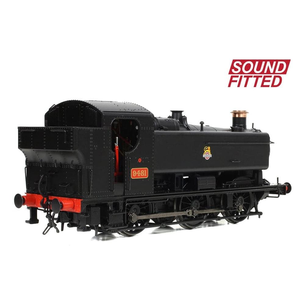 BRANCHLINE OO GWR 94XX Pannier Tank 9481 BR Black (Early Emblem) Sound Fitted