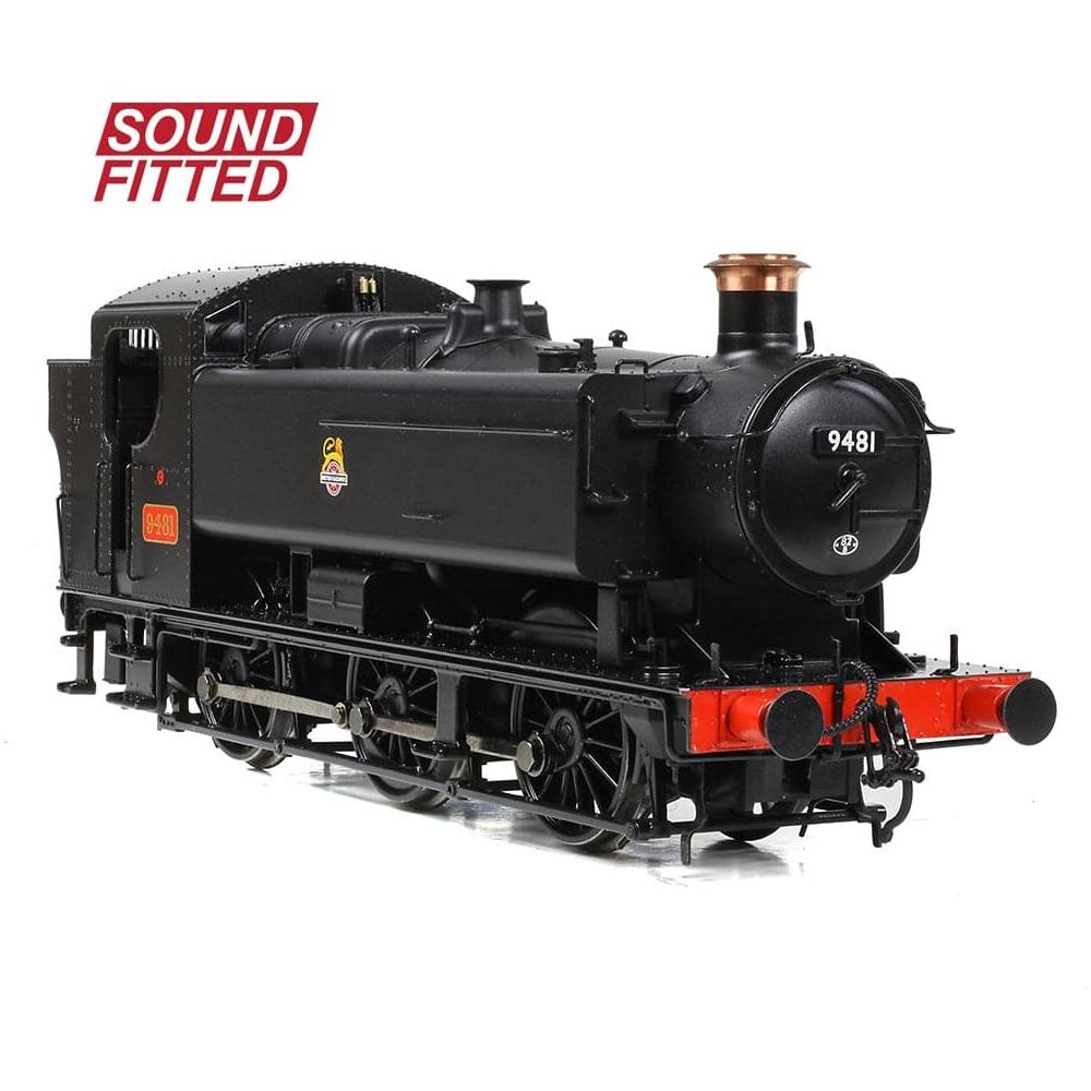 BRANCHLINE OO GWR 94XX Pannier Tank 9481 BR Black (Early Emblem) Sound Fitted