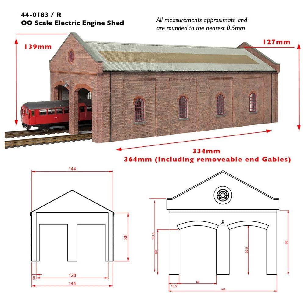 SCENECRAFT OO Electric Train Depot White