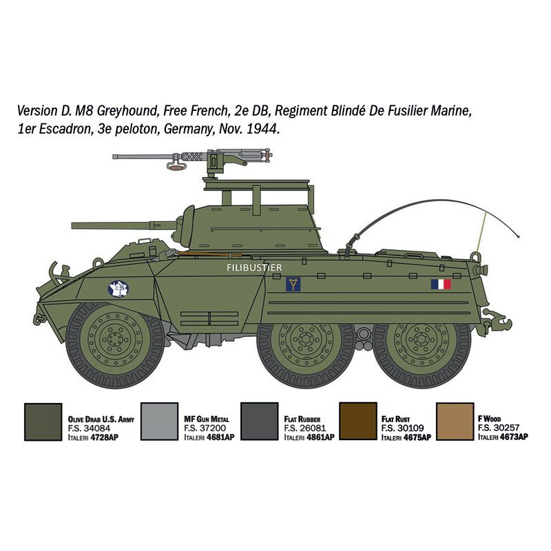 ITALERI 1/72 M8 Greyhound / M20