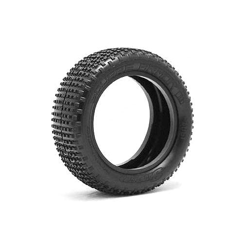 SWEEP Square Armour 1/10 Buggy Front Tyres Super Soft Compound Yellow Dot with Open Cell Inserts