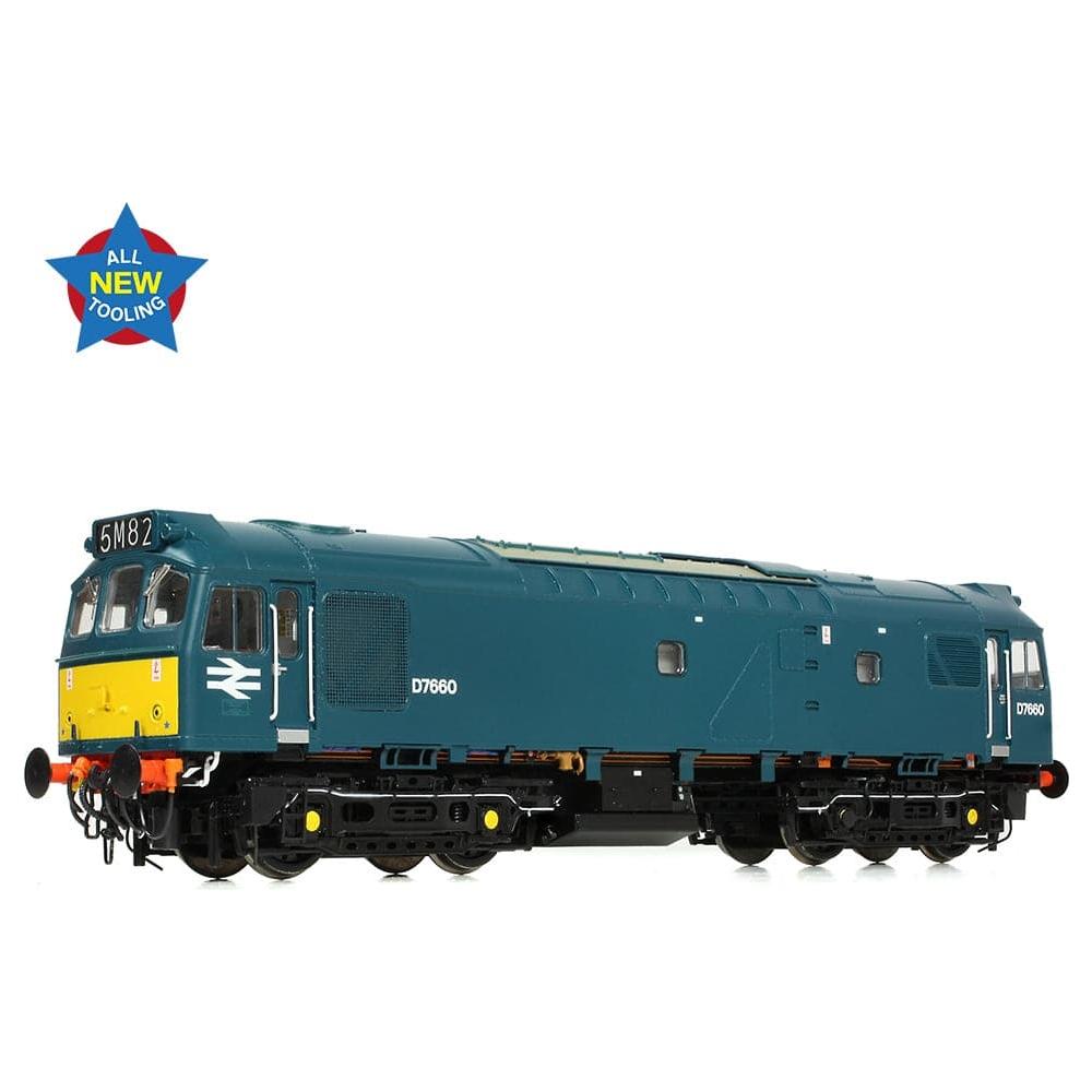 BRANCHLINE Class 25/3 D7660 BR Blue (Small Yellow Panels)