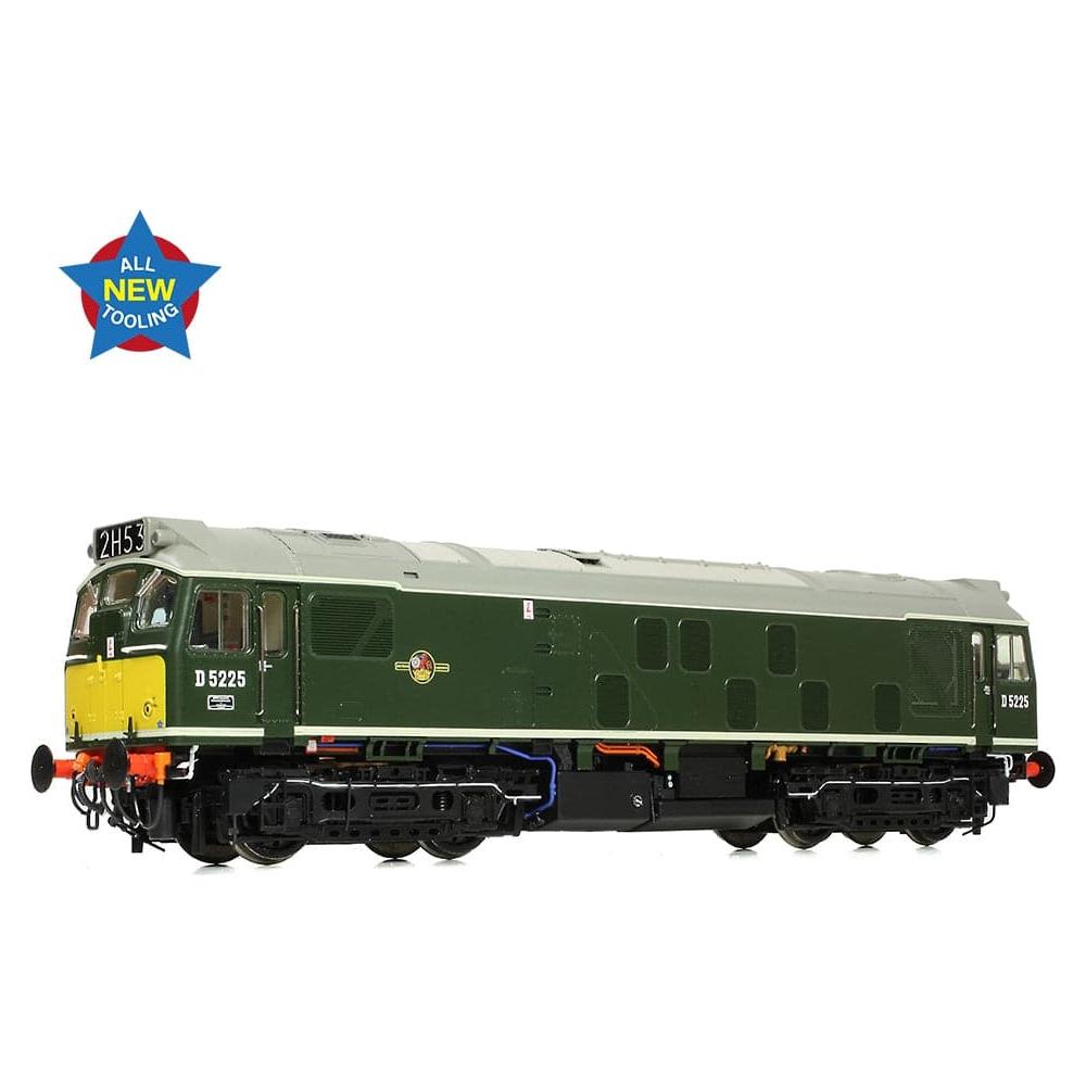 BRANCHLINE Class 25/1 D5225 BR Green (Small Yellow Panels)