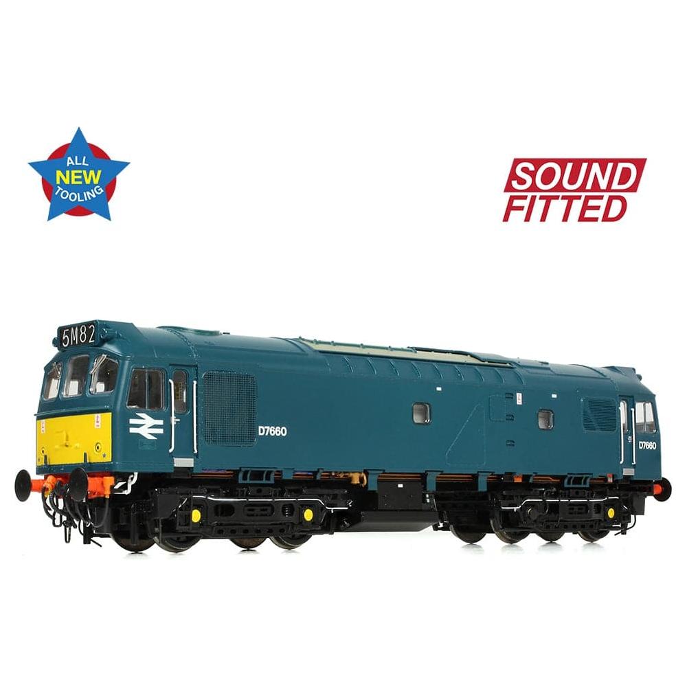 BRANCHLINE Class 25/3 D7660 BR Blue (Small Yellow Panels)
