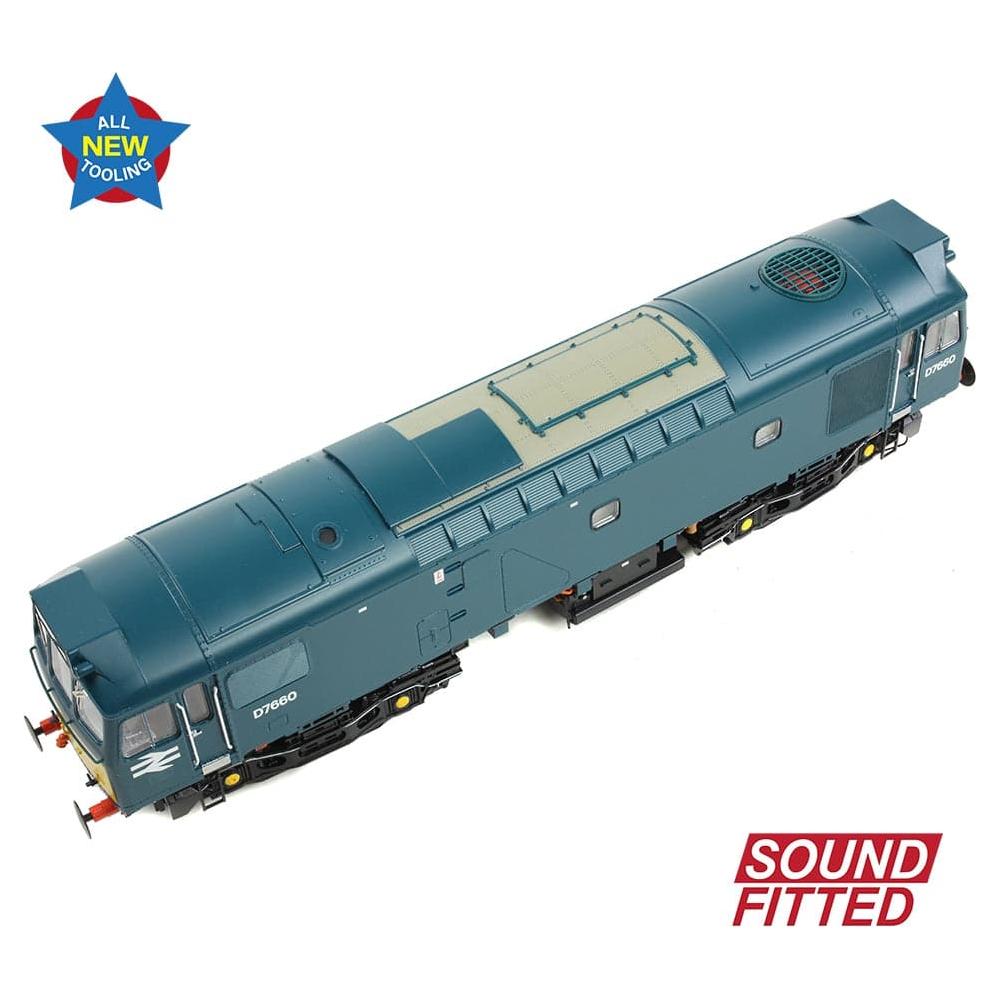 BRANCHLINE Class 25/3 D7660 BR Blue (Small Yellow Panels)