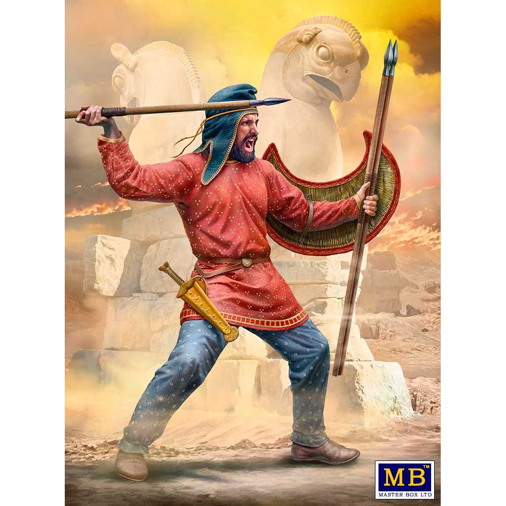 MASTER BOX Greco-Persian Wars Series. Kit ? 8. Persian Lightly Armed Warrior (Takabara)