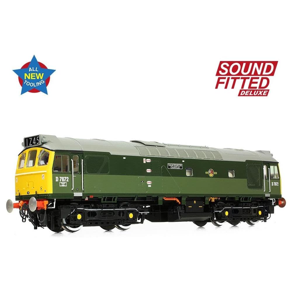 BRANCHLINE OO Class 25/3 D7672 'Tamworth Castle' BR Two-Tone Green (Full Yell. Ends)