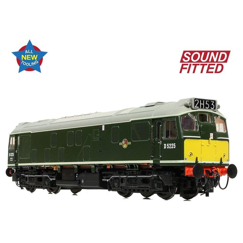 BRANCHLINE Class 25/1 D5225 BR Green (Small Yellow Panels)