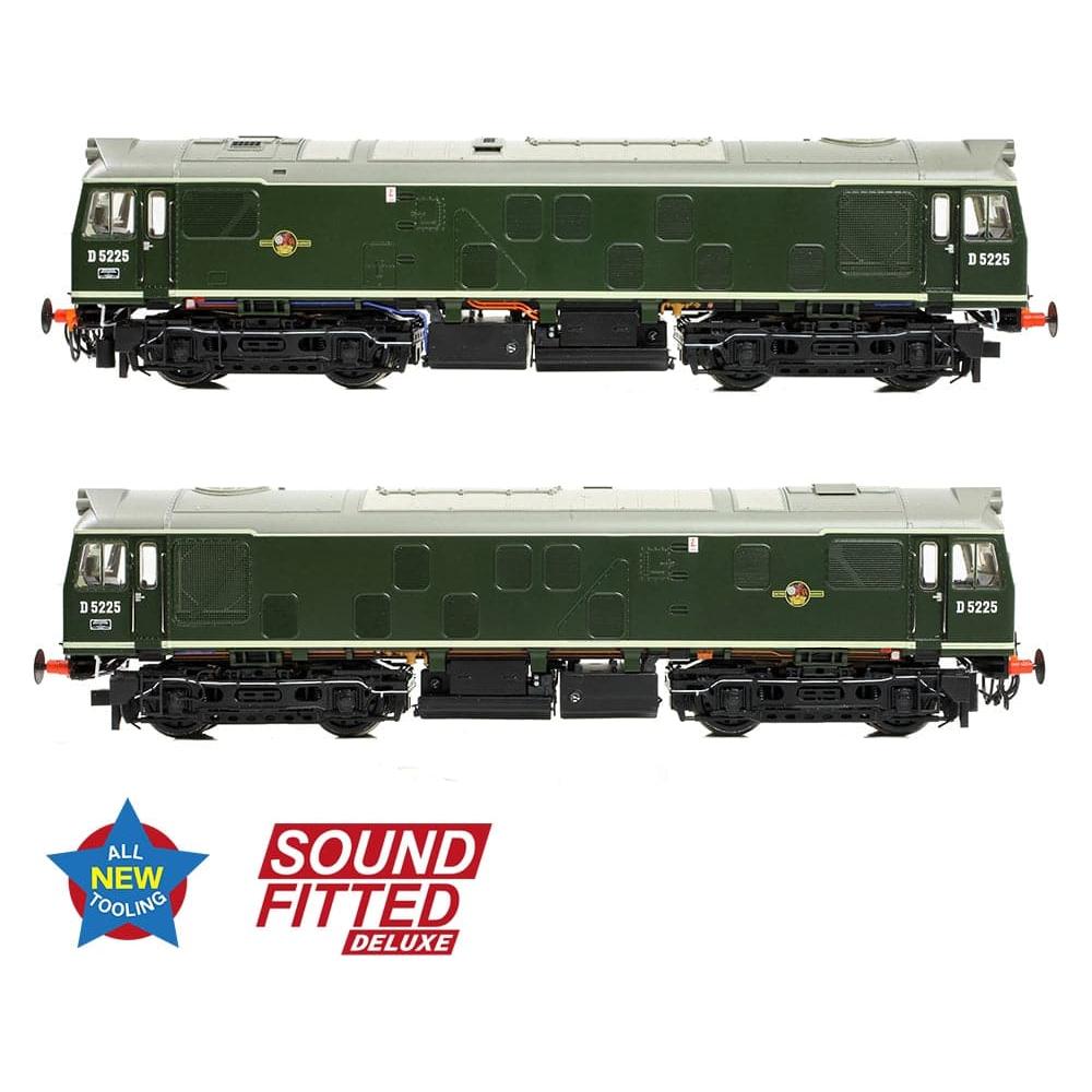 BRANCHLINE Class 25/1 D5225 BR Green (Small Yellow Panels)
