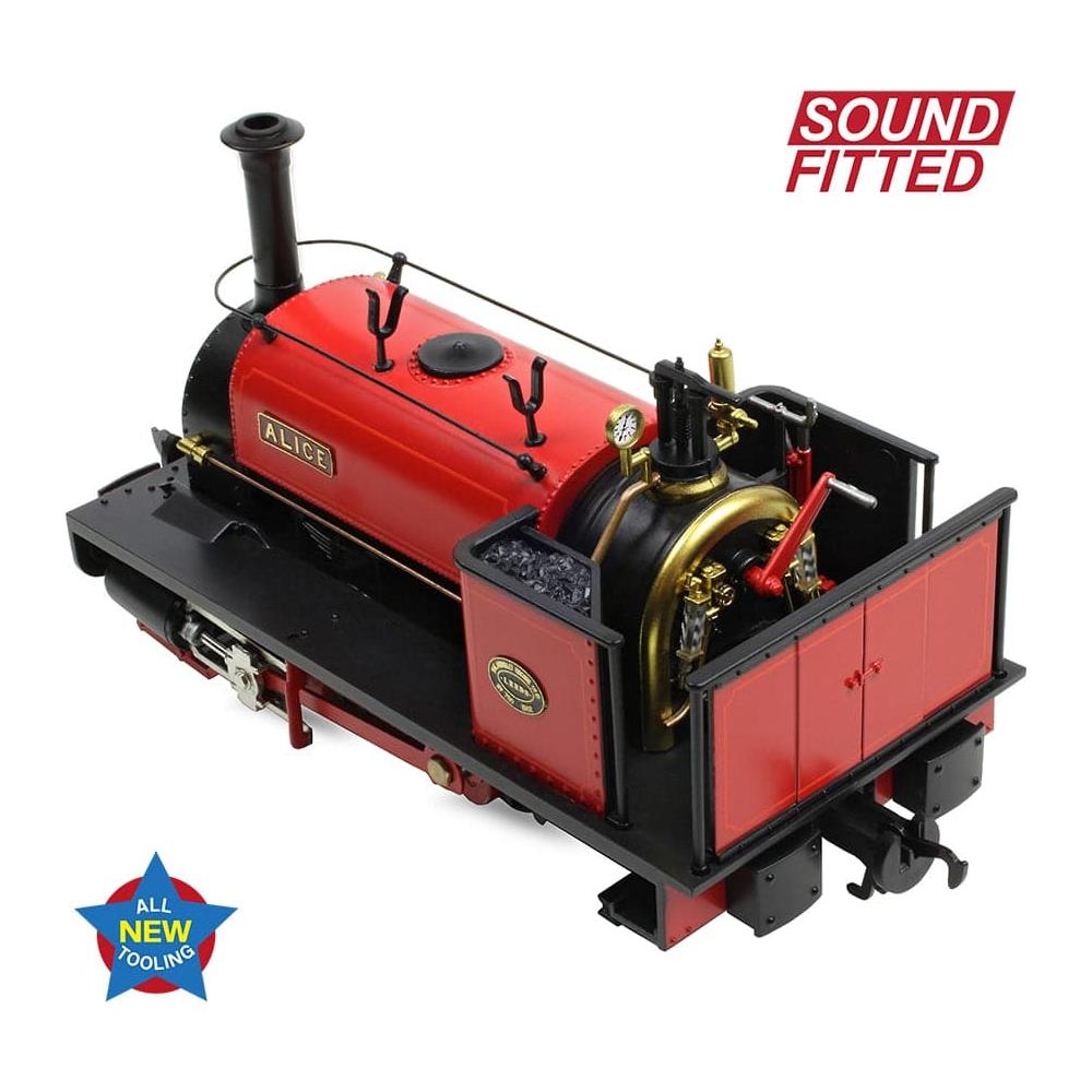 BACHMANN NARROW GAUGE NG7 Quarry Hunslet 0-4-0ST 'Alice' Dinorwic Quarry Red