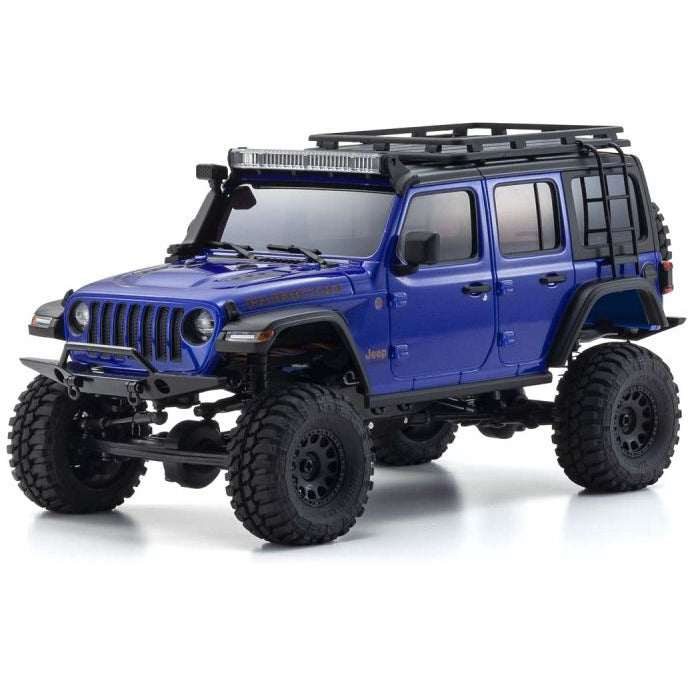 KYOSHO Mini-Z 4x4 MX-01 Readyset Jeep Wrangler Unlimited RU-Bicon W/Wide Trei & Acc. Ocean Blue Metallic
