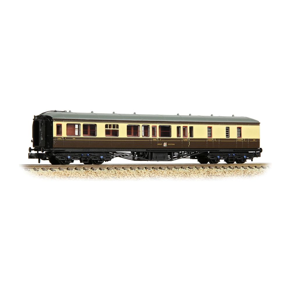 GRAHAM FARISH GWR Hawksworth Brake Third Corridor GWR Chocolate & Cream