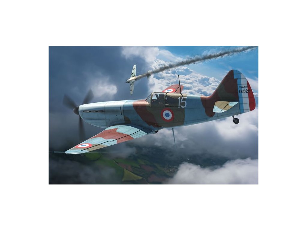 ASK 1/144 Dewoitine D.520 - Plastic Construction Kit