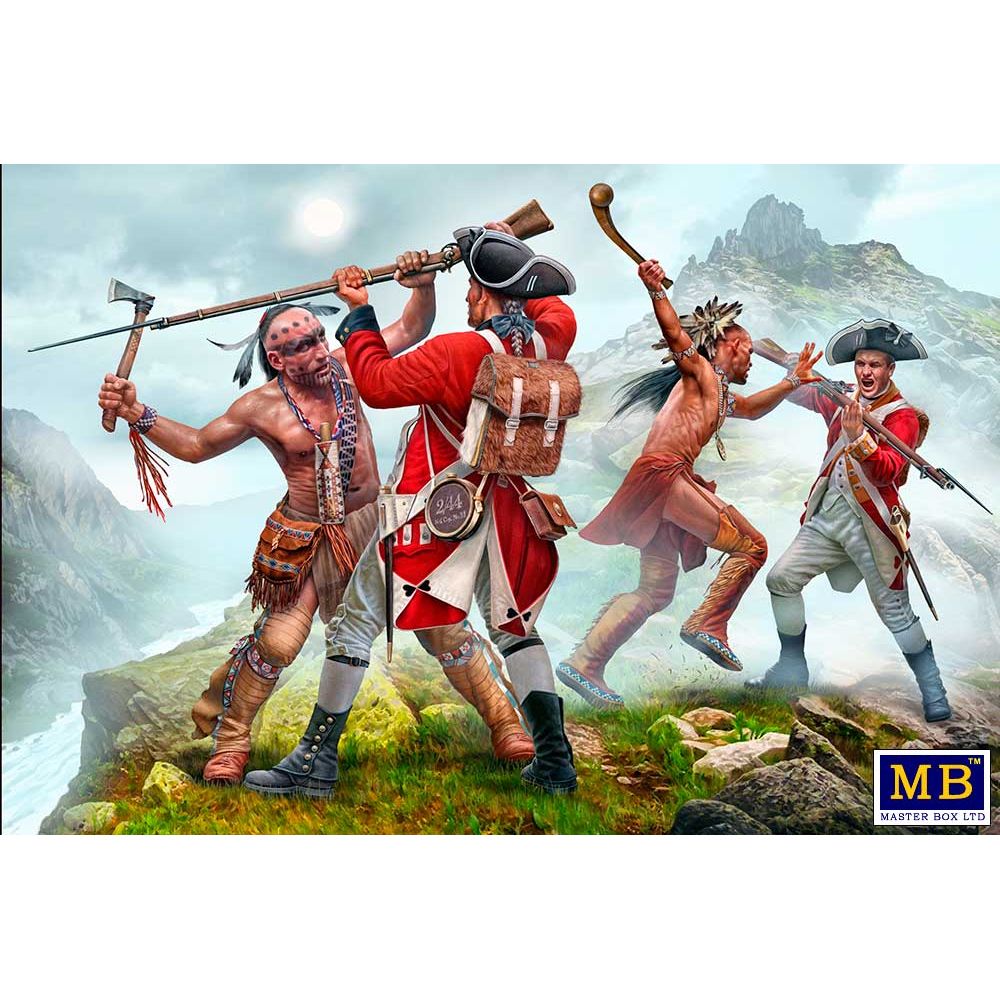 MASTER BOX The Mohicans. Mortal Combat. Indian Wars Series, the XVIII century. Kit No 7