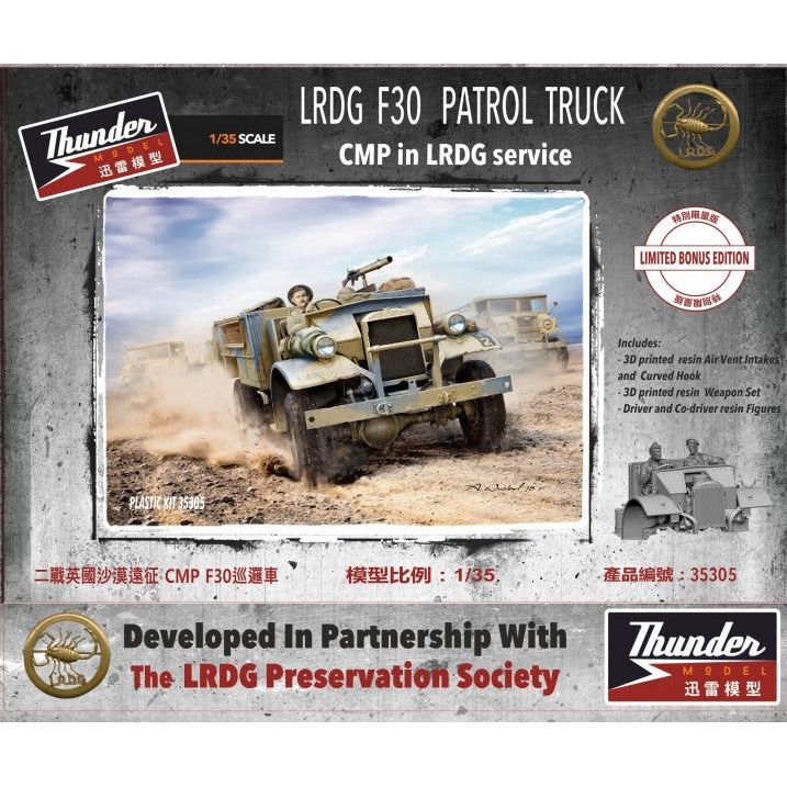 THUNDER MODEL 1/35 LRDG F30 Patrol truck Bonus edition