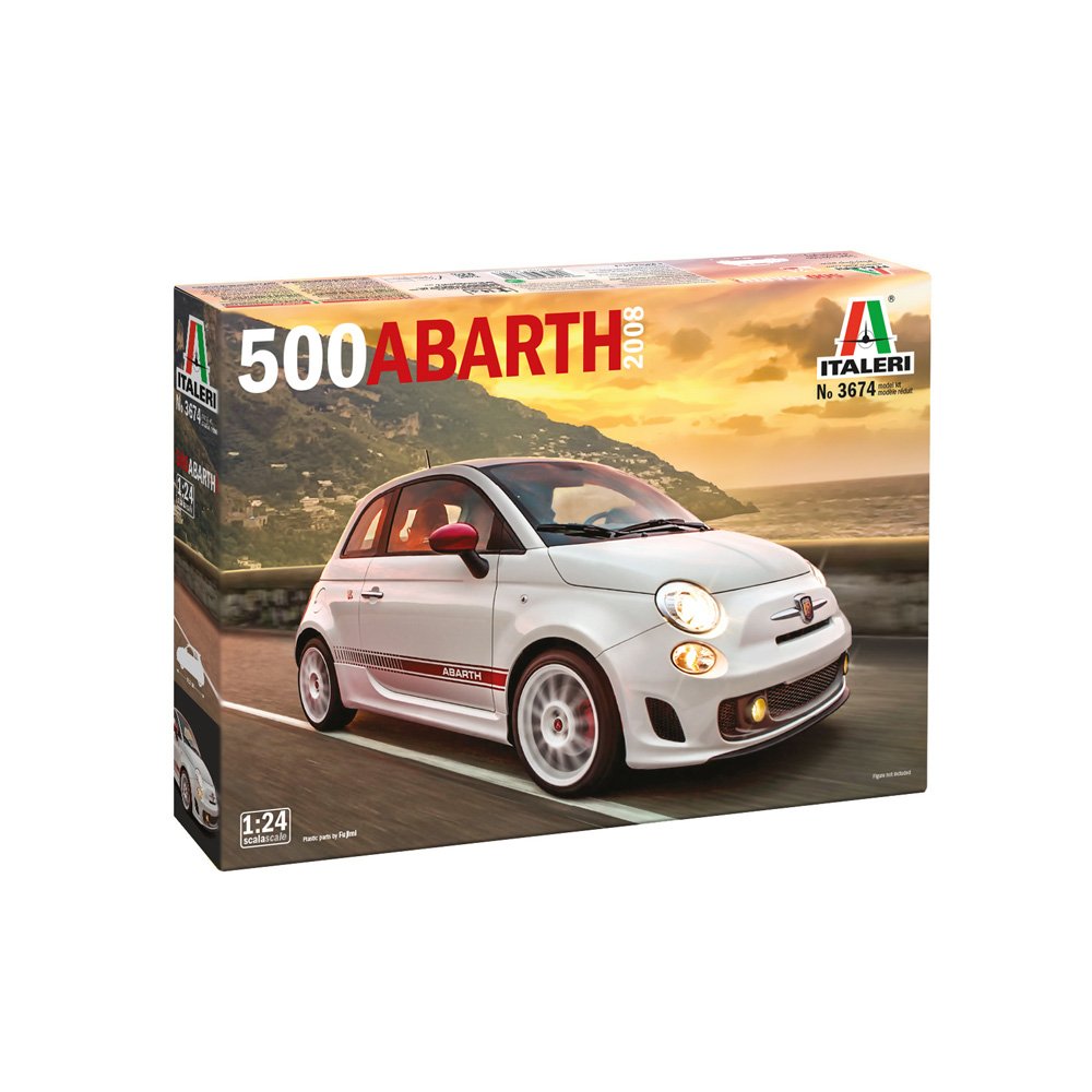 ITALERI 1/24 500 Abarth (2008) - Plastic Parts by Fujimi