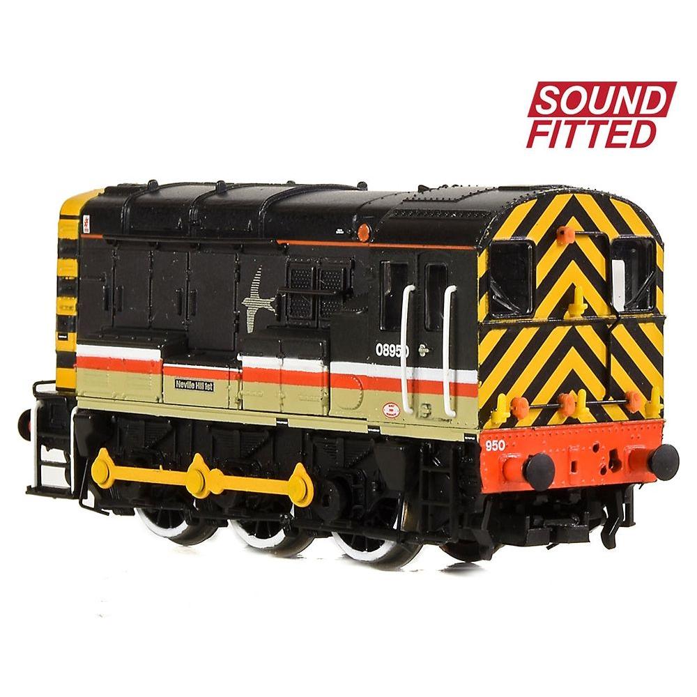GRAHAM FARISH N Class 08 08950  'Neville Hill 1st' BR InterCity (Swallow) DCC Sound Fitted