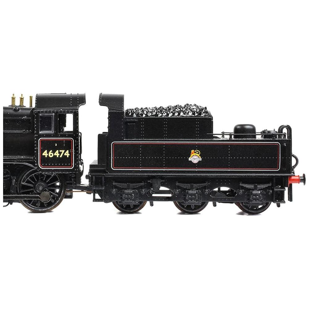 GRAHAM FARISH N Ivatt 2MT 46474 BR Lined Black (Early Emblem)