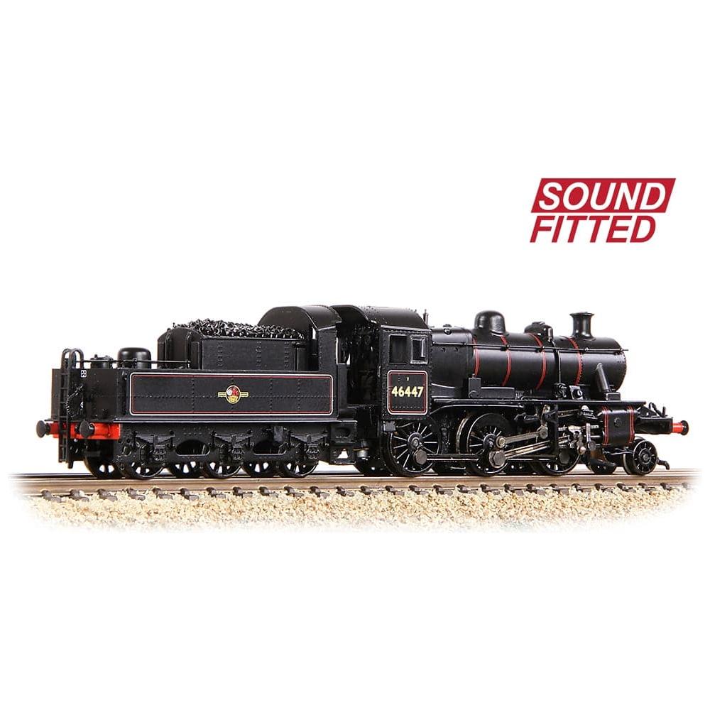 GRAHAM FARISH N Ivatt 2MT 46447 BR Lined Black (Late Crest) DCC Sound Fitted