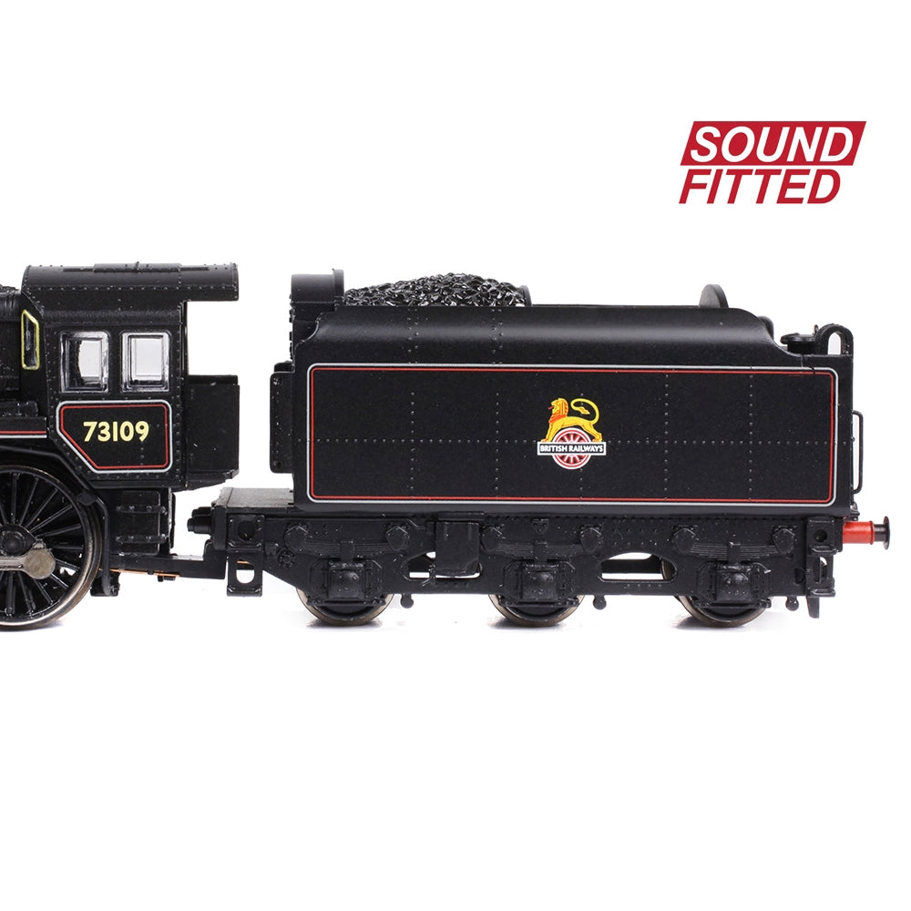 GRAHAM FARISH N BR Standard 5MT with BR1B Tender 73109 BR Lined Black (Early Emblem) DCC Sound Fitted