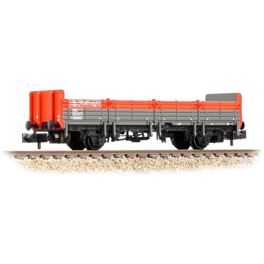 GRAHAM FARISH N BR 110548 OBA Open Wagon Low Ends BR Railfreight Red & Grey