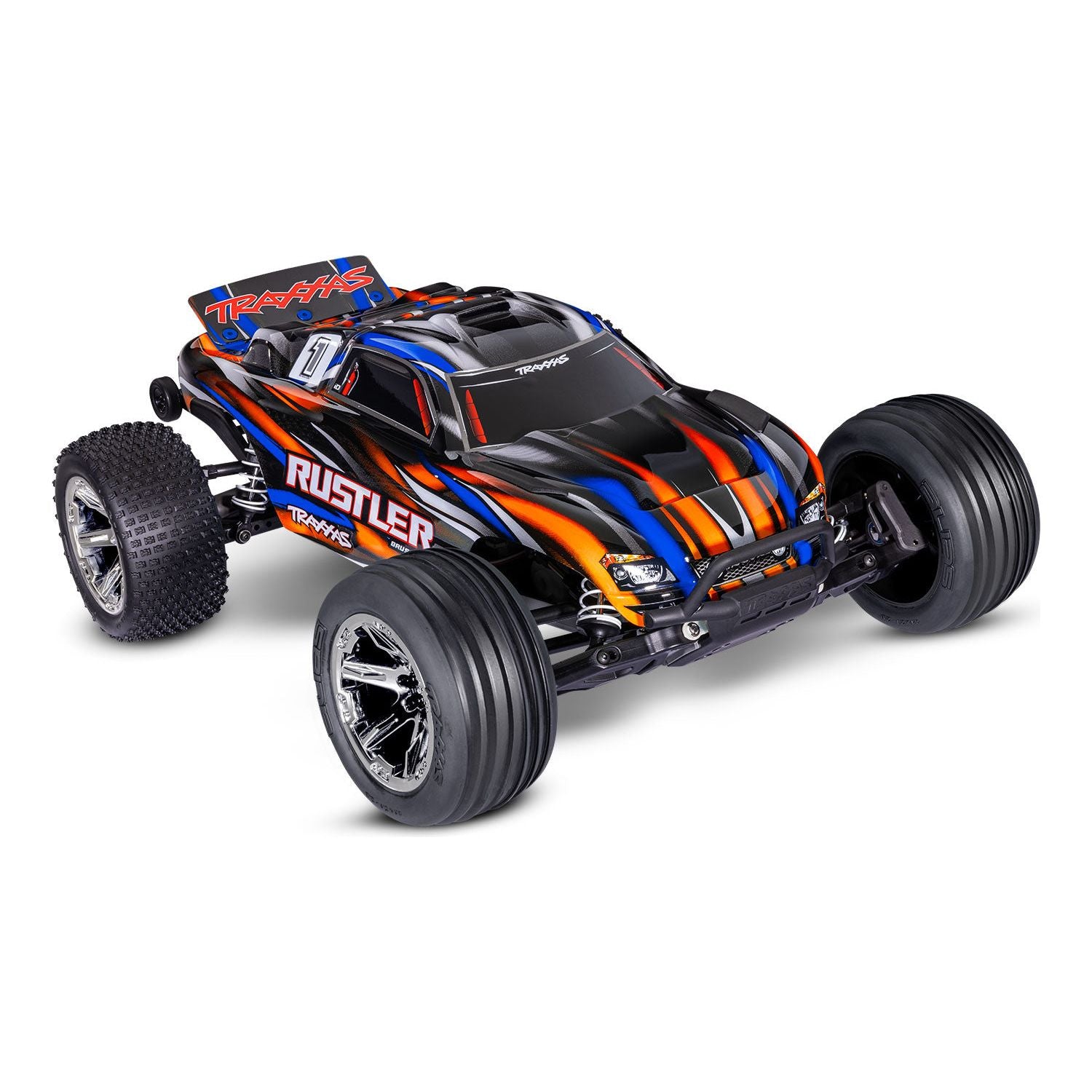 TRAXXAS Rustler 2WD BL-2s ORANGE