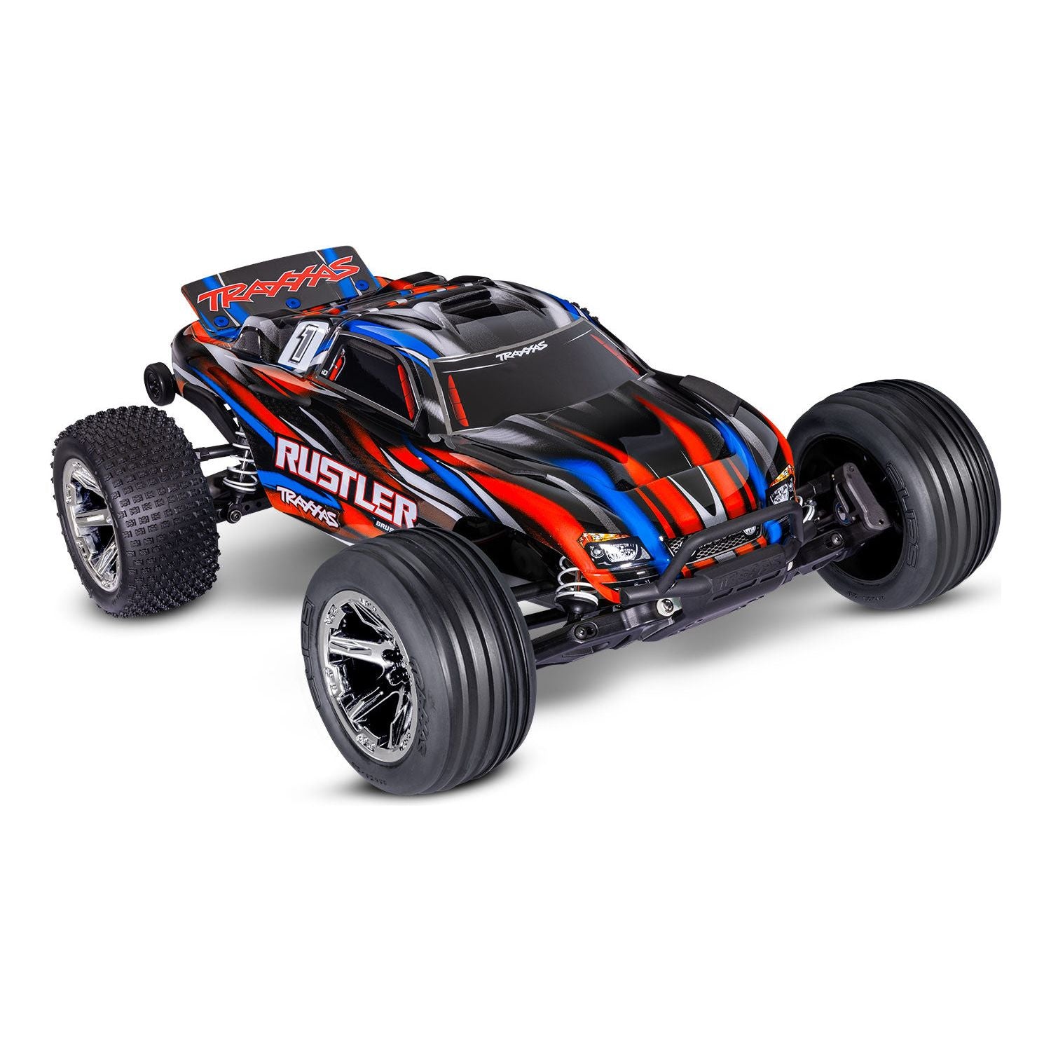 TRAXXAS Rustler 2WD BL-2s RED