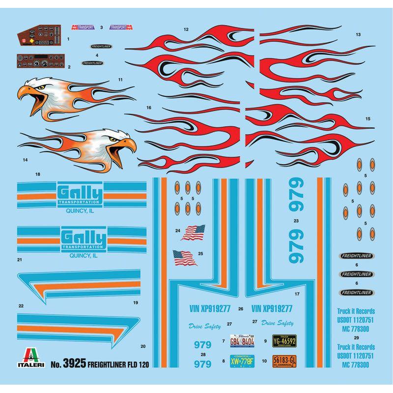 ITALERI 1/24 Freightliner FLD 120 Special