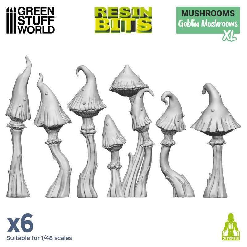GREEN STUFF WORLD 3D printed set - Goblin Mushrooms XL