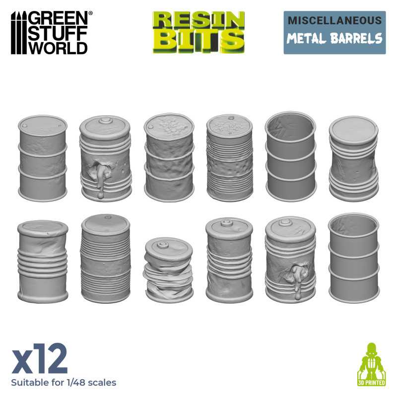 GREEN STUFF WORLD 8x Resin Barrels