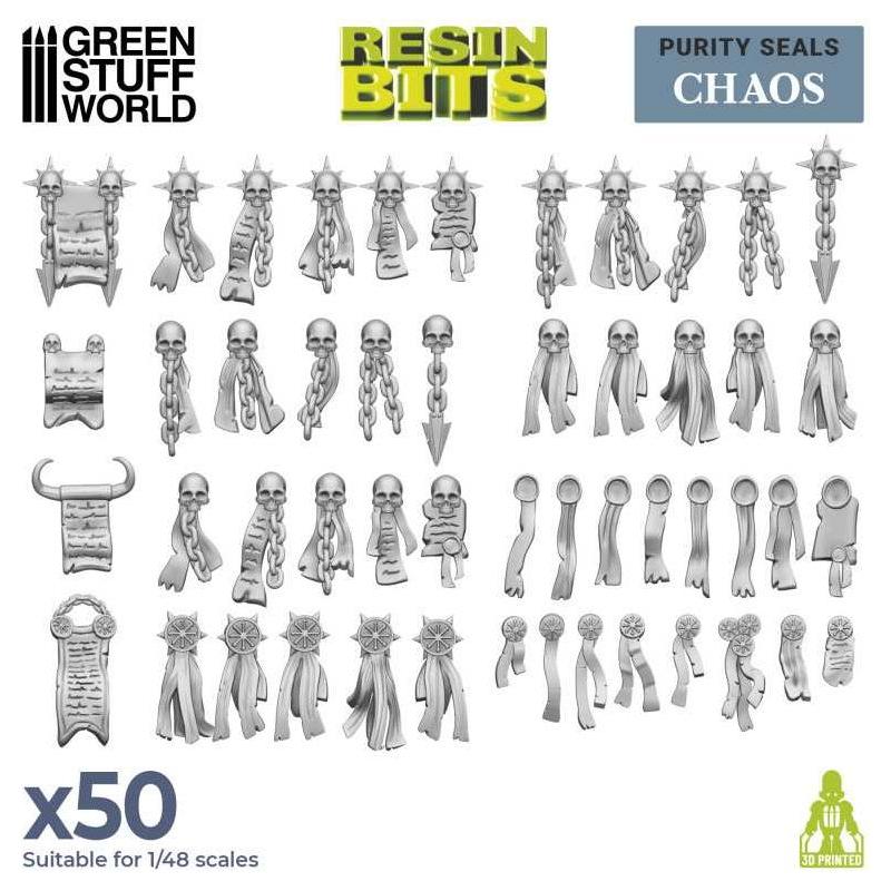 GREEN STUFF WORLD 3D printed set - Purity Seals - CHAOS